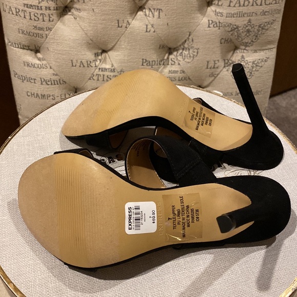 Express Suede Strappy Heels - Picture 5 of 5